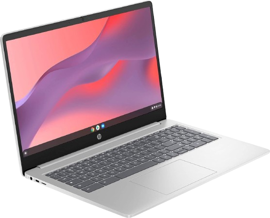 <a href="https://amzn.to/41nlgoW">HP Chromebook Laptop 15 ( 15.6" Anti-Glare, Intel N200 (> i3-1115G4), 8GB DDR5 RAM, 128GB Storage (64GB eMMC + 64GB SD Card), Numeric KB) Home & Student, Webcam w/Shutter, Wi-Fi, Chrome OS, Silver</a>