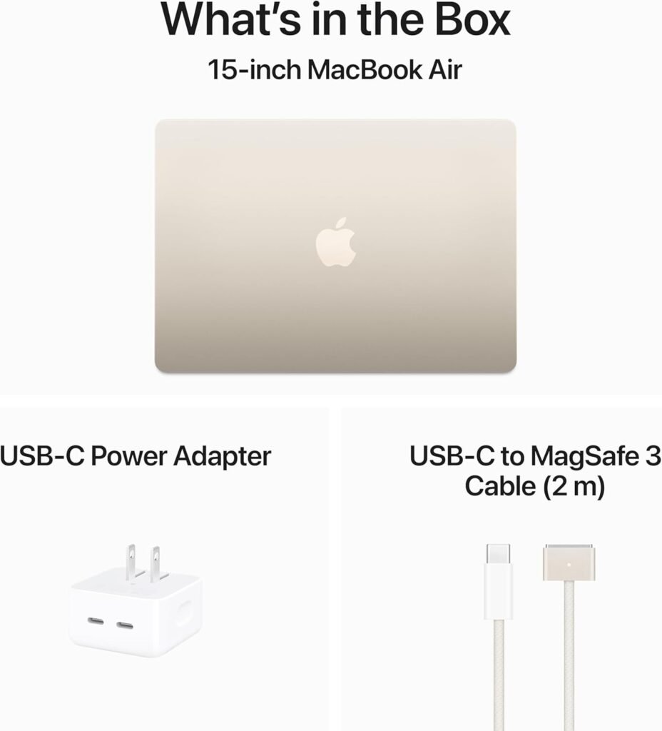 “2024 MacBook Air M3 Starlight Renewed 15-inch 16GB/256GB”