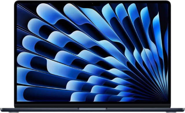 Apple 2025 MacBook Air 15-inch, M4 chip, 24 GB memory, 256 GB SSD — Midnight