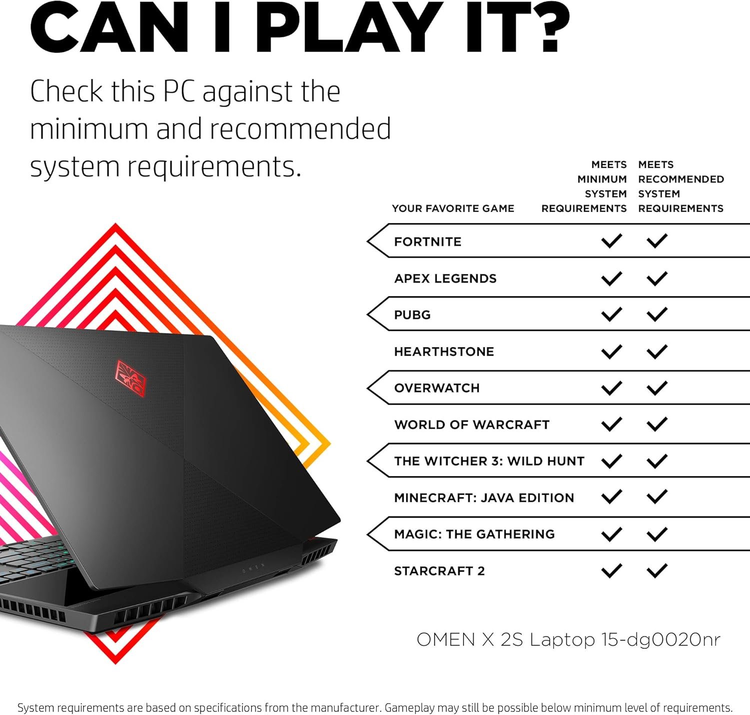<a href="https://amzn.to/4nD49HY">OMEN HP X 2S 2019 15-in Gaming Laptop with Secondary Touchscreen Display, Intel i7-9750H, NVIDIA RTX 2080 with Max-Q 8 GB, 16 GB RAM, 1 TB SSD, VR/MR Ready, Windows 10 Home (15-dg0020nr, Black)</a>